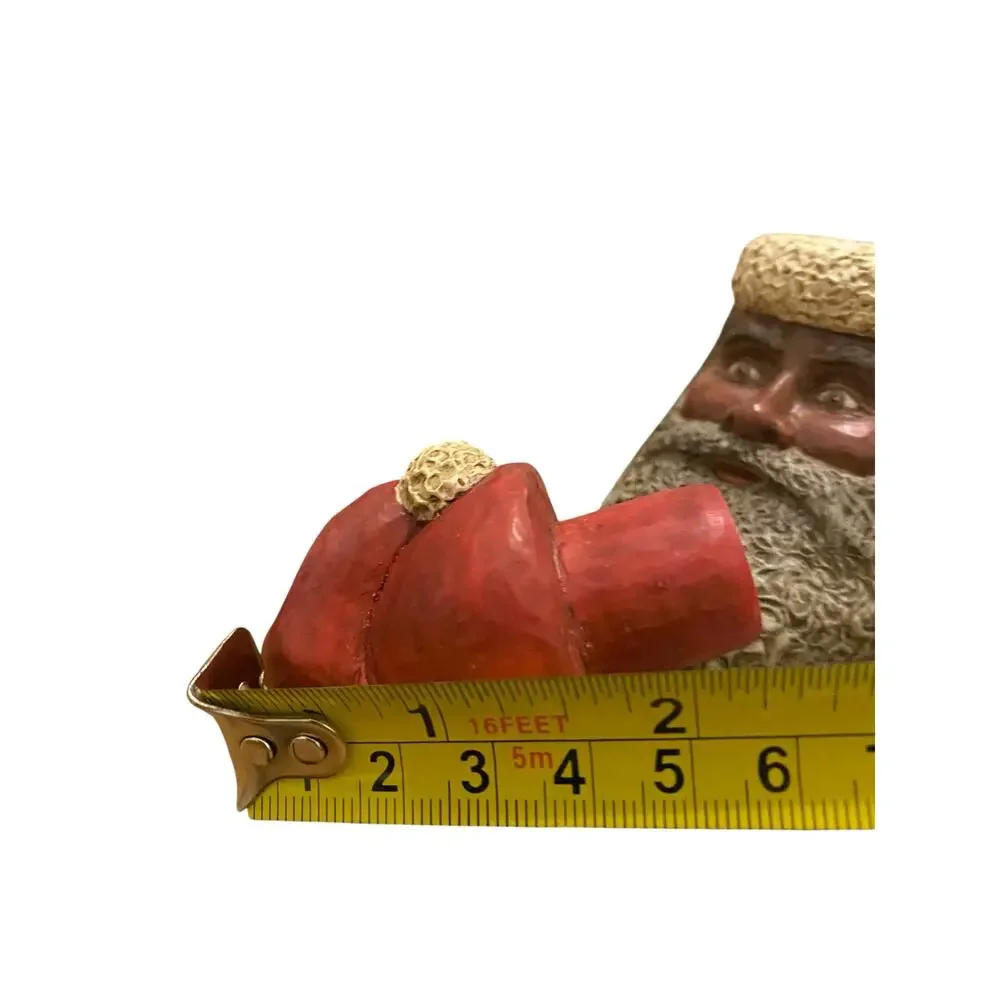 Kurt Adler Christmas Resin Old World Santa Candle Holder Or Table Top Decor